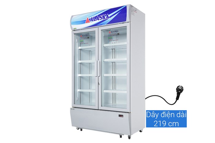 Tủ mát Alaska Inverter 800 lít SL 8CI Màu Trắng