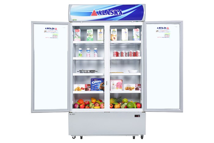 Tủ mát Alaska Inverter 800 lít SL 8CI Màu Trắng