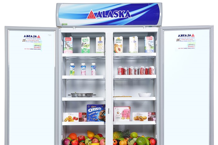 Tủ mát Alaska Inverter 800 lít SL 8CI Màu Trắng