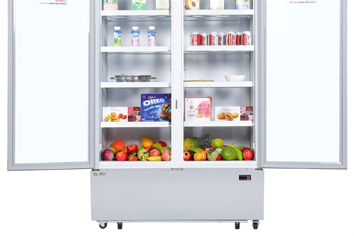 Tủ mát Alaska Inverter 800 lít SL 8CI Màu Trắng