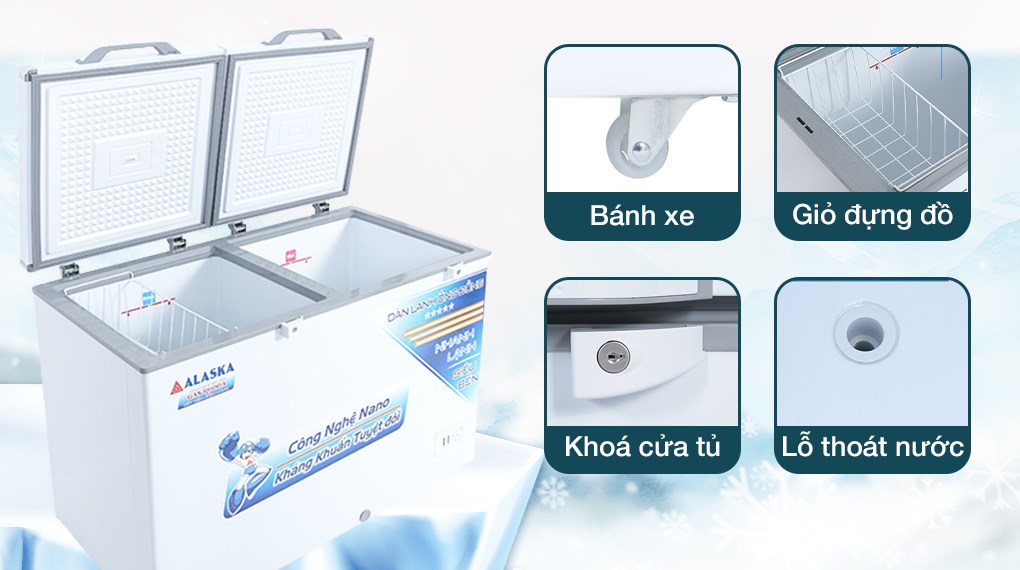 Tủ đông Alaska 282 lít BCD 4568C