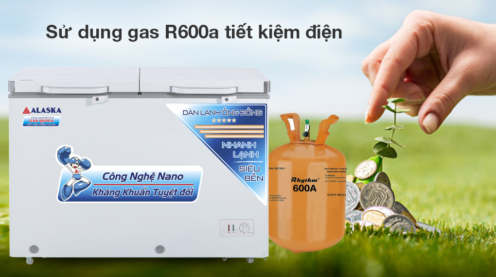 Tủ đông Alaska 282 lít BCD 4568C - Công nghệ tiết kiệm điện