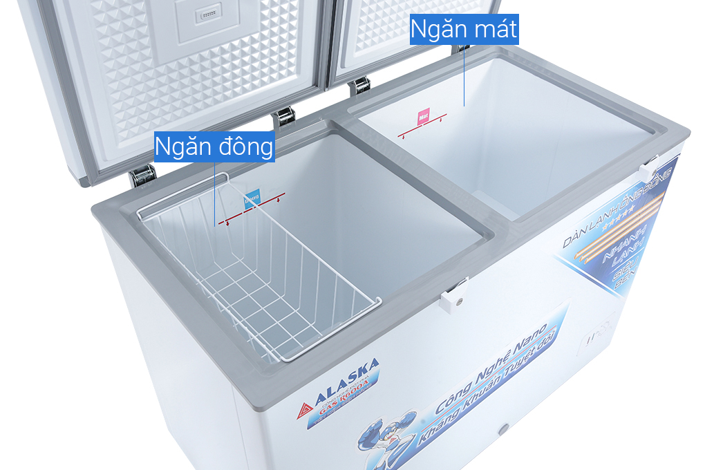 Tủ đông Alaska 282 lít BCD 4568C Màu Trắng