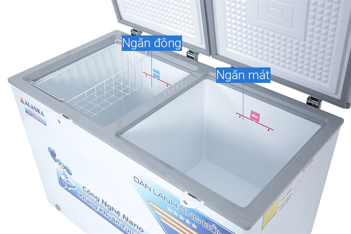 Tủ đông Alaska 282 lít BCD 4568C Màu Trắng