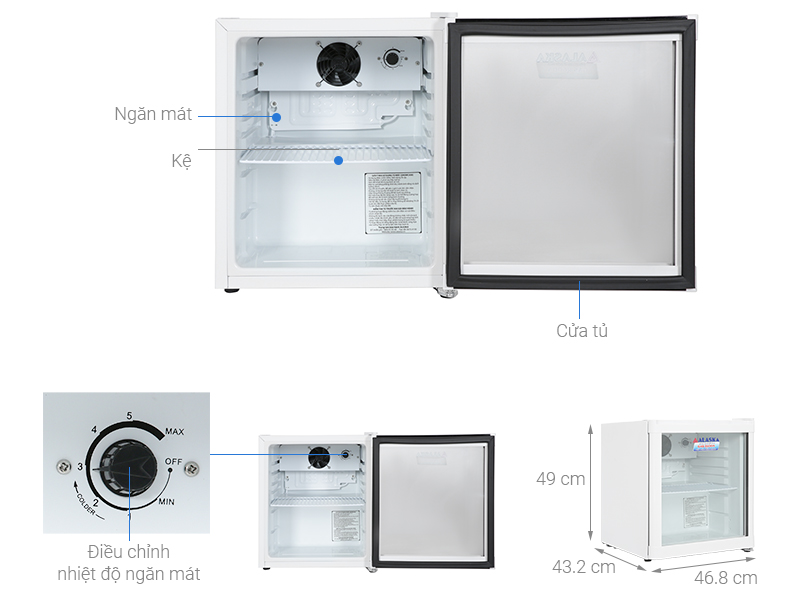 Tủ mát Alaska 50 lít LC 50 Trắng