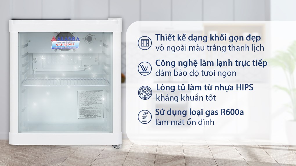 Tủ mát Alaska 50 lít LC 50 Trắng