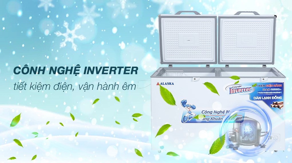 Tủ đông Alaska Inverter 312 lít BCD 5068CI