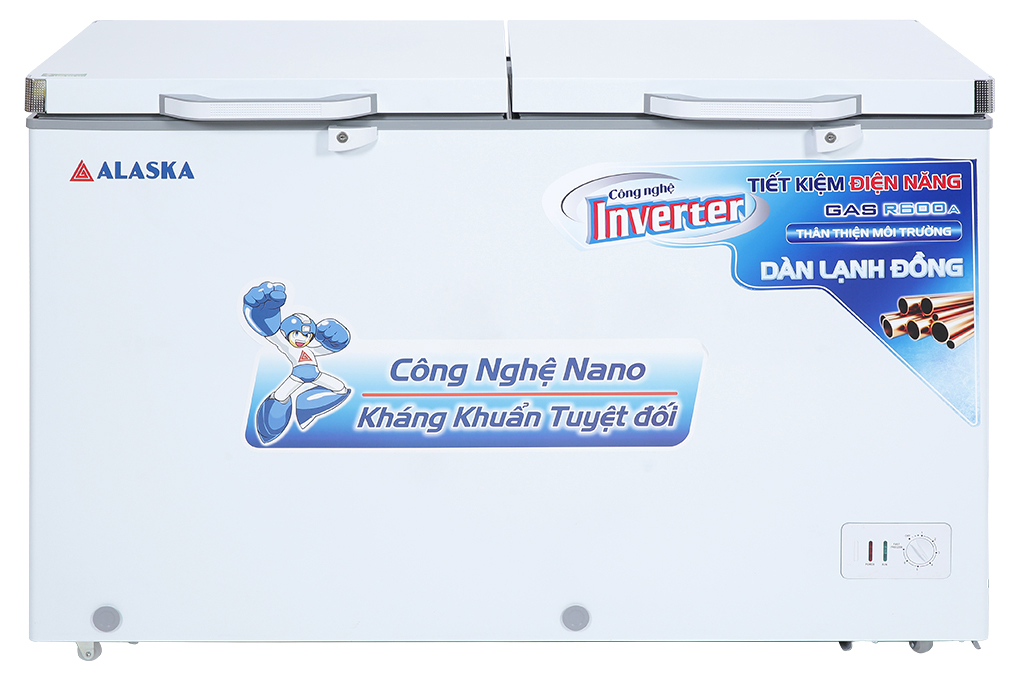 Tủ đông Alaska Inverter 312 lít BCD 5068CI Màu Trắng