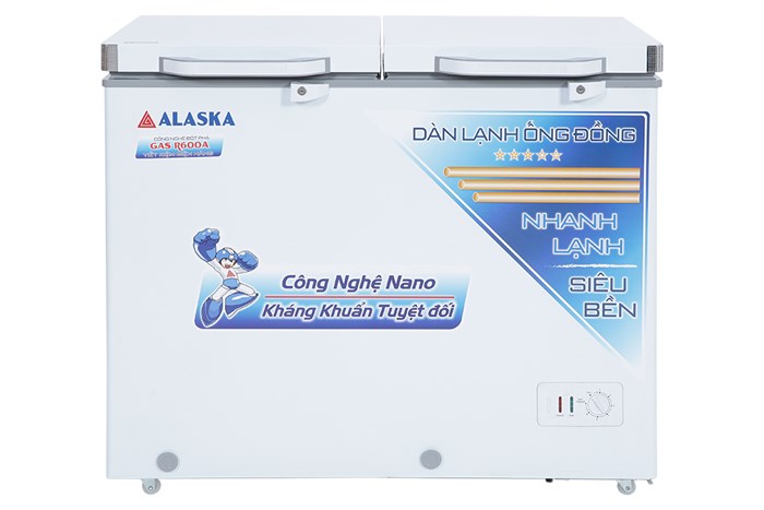Tủ đông Alaska 205 lít BCD 3068C Màu Trắng