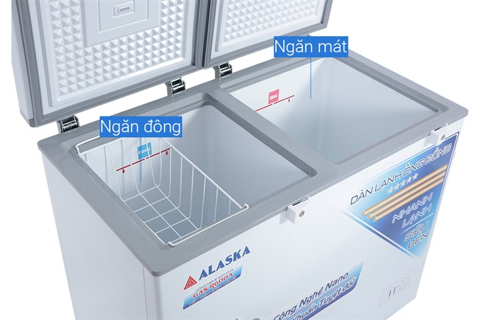 Tủ đông Alaska 205 lít BCD 3068C Màu Trắng