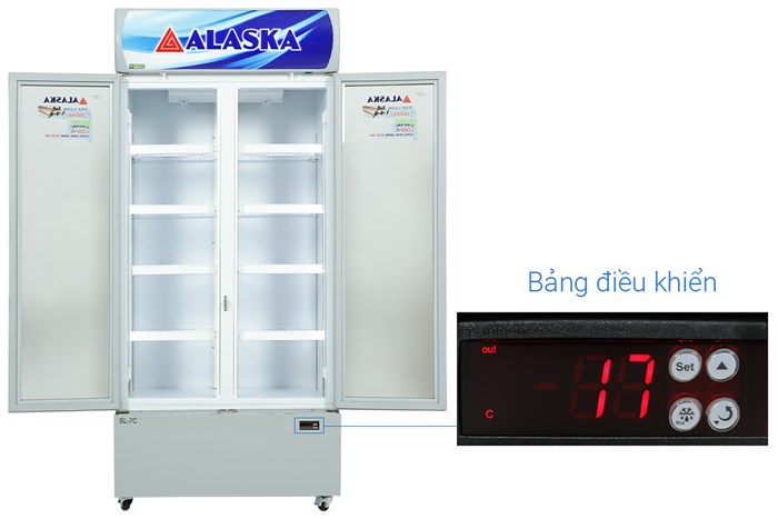 Tủ mát Alaska 580 lít SL 7C Màu Trắng