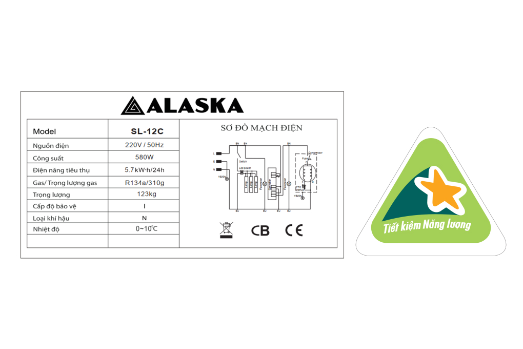 Tủ mát Alaska 960 lít SL 12C