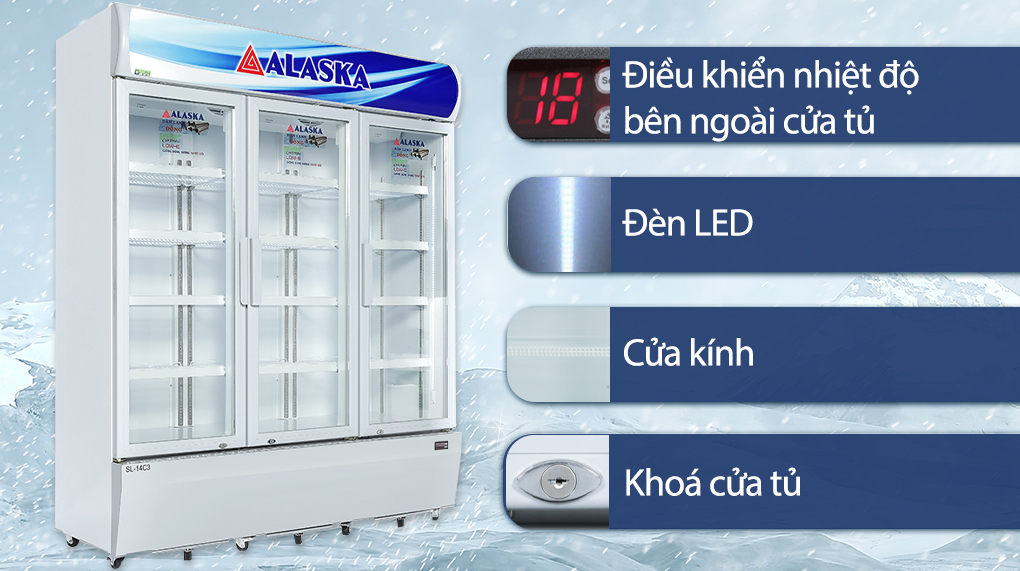 Tủ mát Alaska 1200 lít SL 14C3