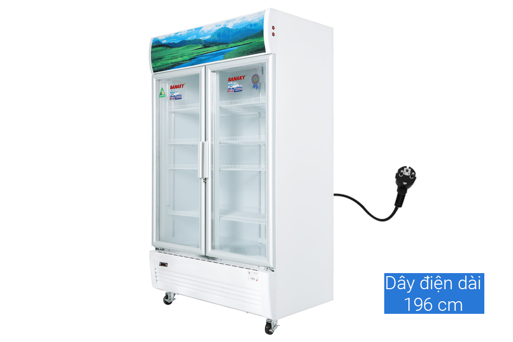 Tủ mát 2 cánh Sanaky 1100 lít VH-1209HP Màu Trắng