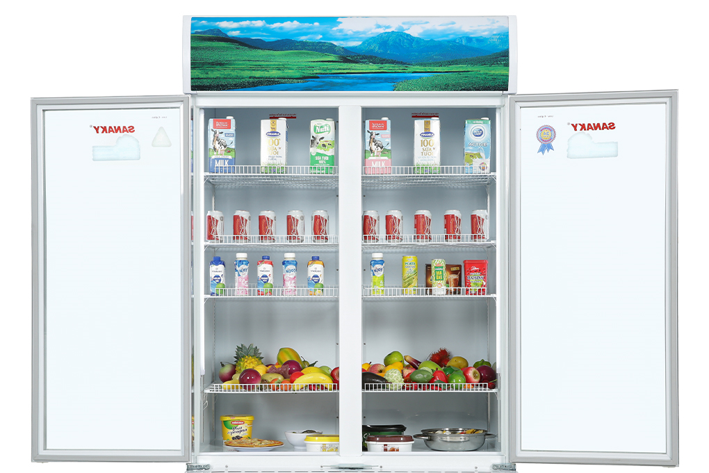Tủ mát 2 cánh Sanaky 1100 lít VH-1209HP Màu Trắng