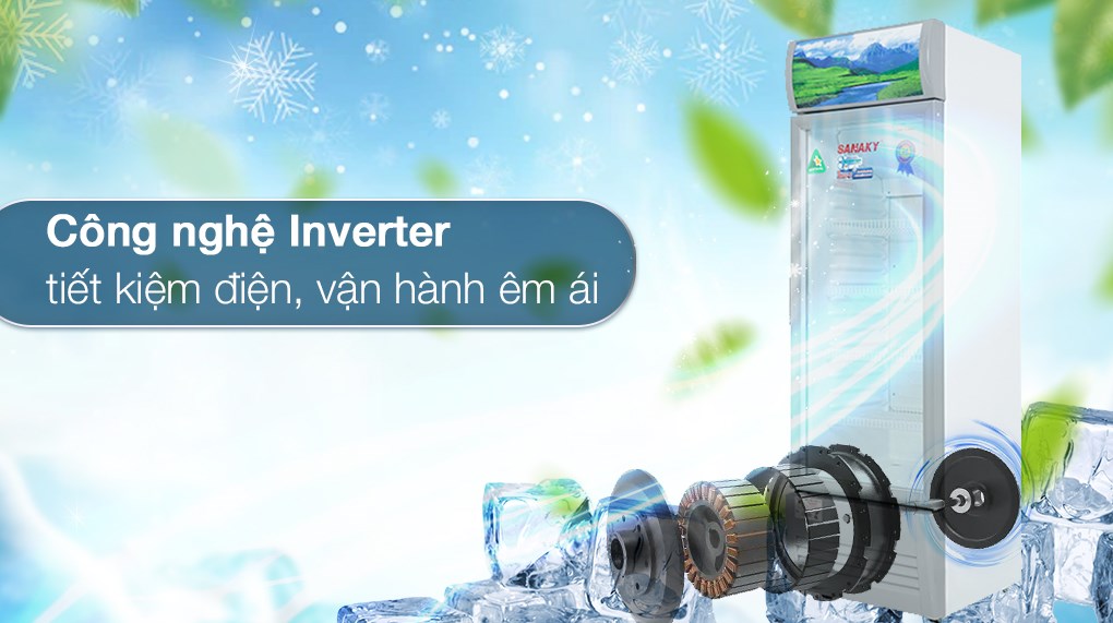Tủ mát Sanaky Inverter 200 lít VH-258K3L