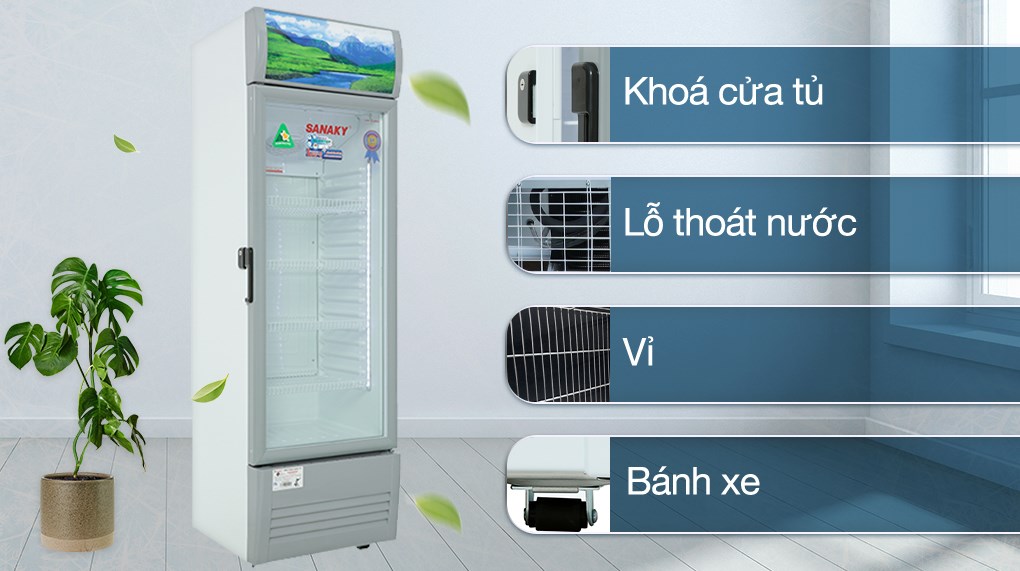 Tủ mát Sanaky Inverter 200 lít VH-258K3L