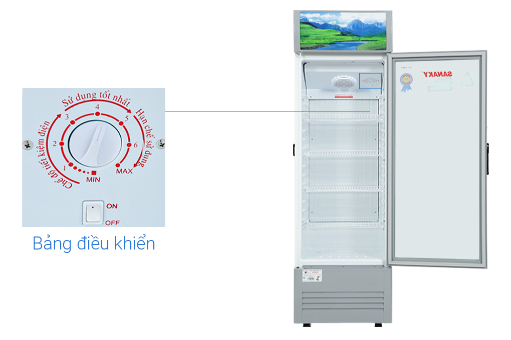 Tủ mát Sanaky Inverter 200 lít VH-258K3L Màu Trắng