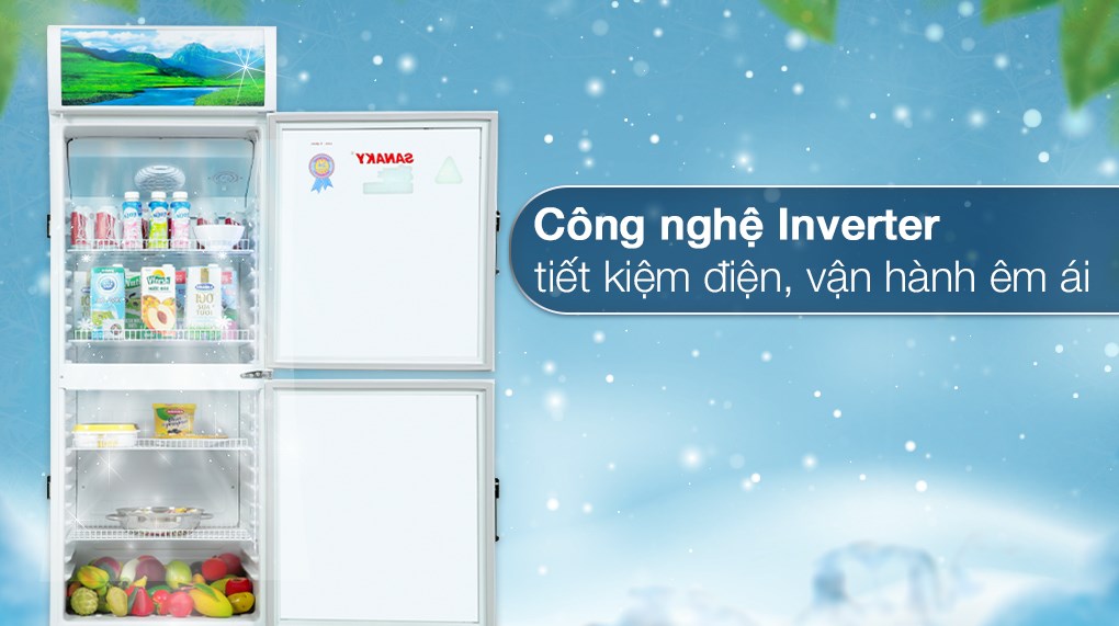 Tủ mát Sanaky Inverter 340 lít VH-408W3L