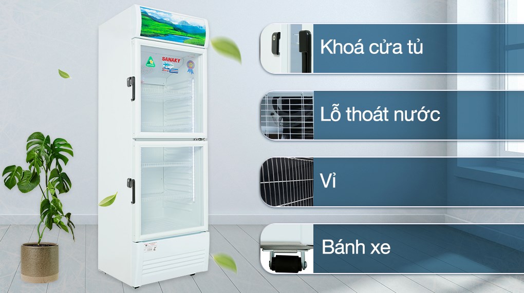 Tủ mát Sanaky Inverter 340 lít VH-408W3L