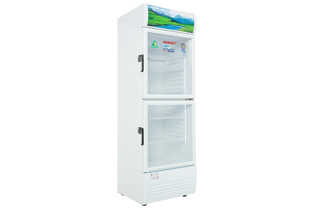 Tủ mát 2 cánh Sanaky Inverter 340 lít VH-408W3L Màu Trắng