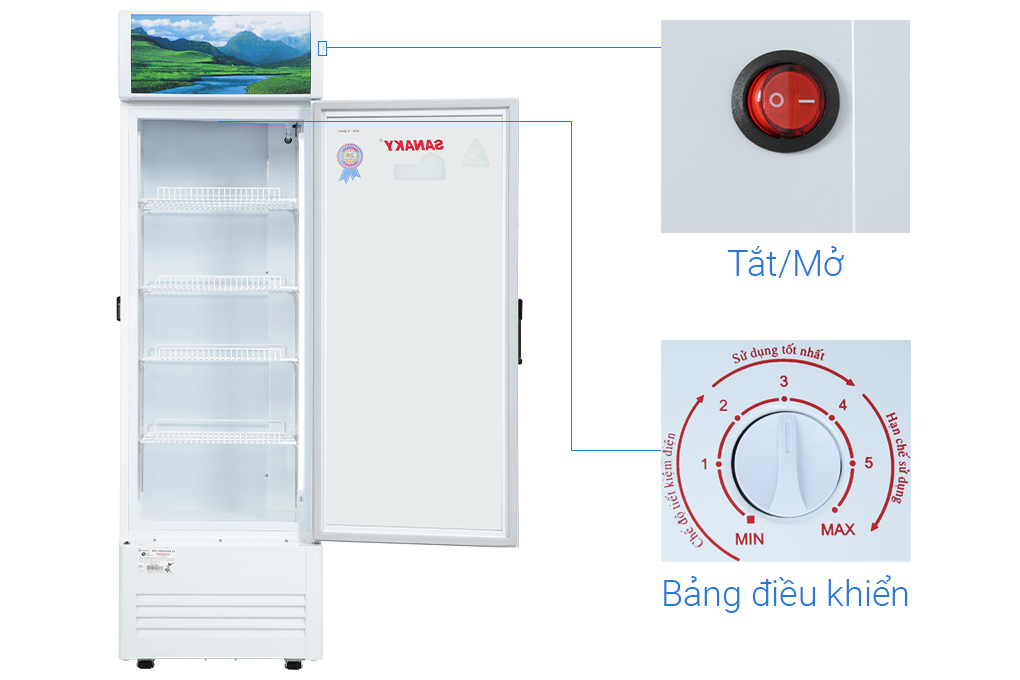 Tủ mát Sanaky 240 lít VH-2589K - 7