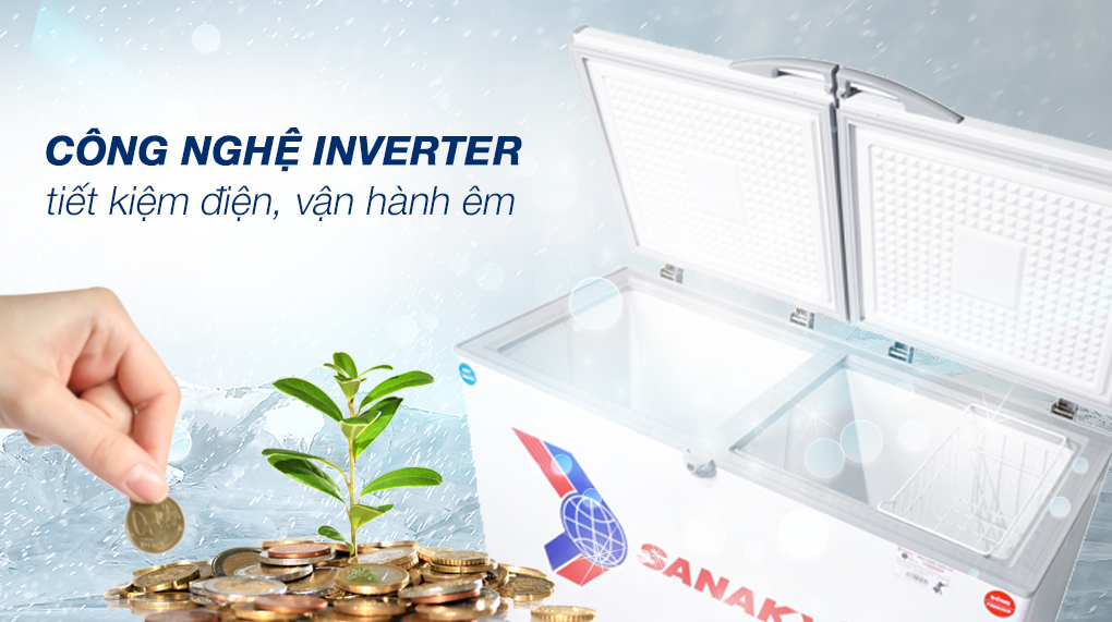 Tủ đông Sanaky Inverter 485 lít VH-6699W3 - Công nghệ Inverter