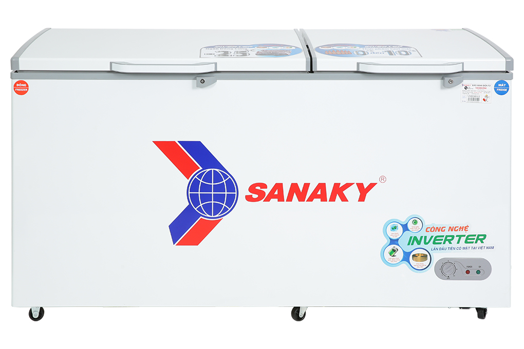 Tủ đông Sanaky Inverter 485 lít VH-6699W3 Màu Trắng