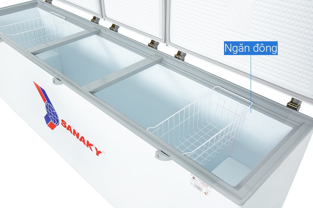 Tủ đông Sanaky Inverter 900 lít VH-1199HY3 Màu Trắng