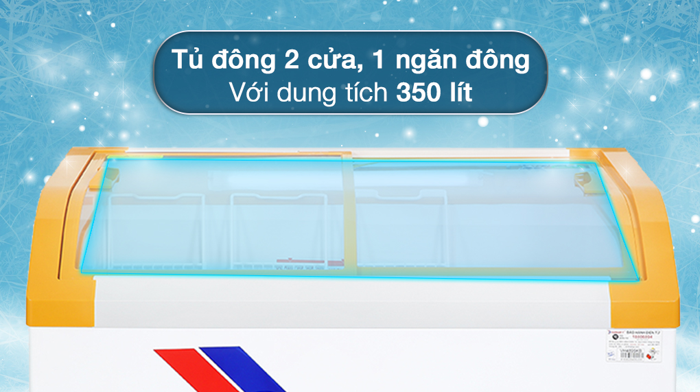 Tủ đông Sanaky 350 lít VH-4899KB - Dung tích