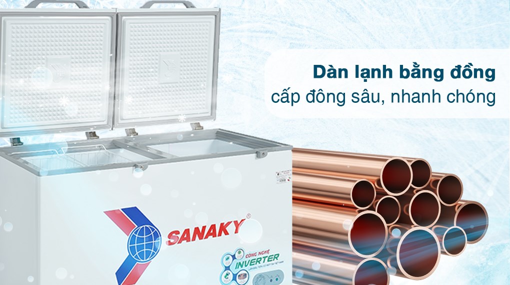 Tủ đông Sanaky Inverter 410 lít VH-5699HY3