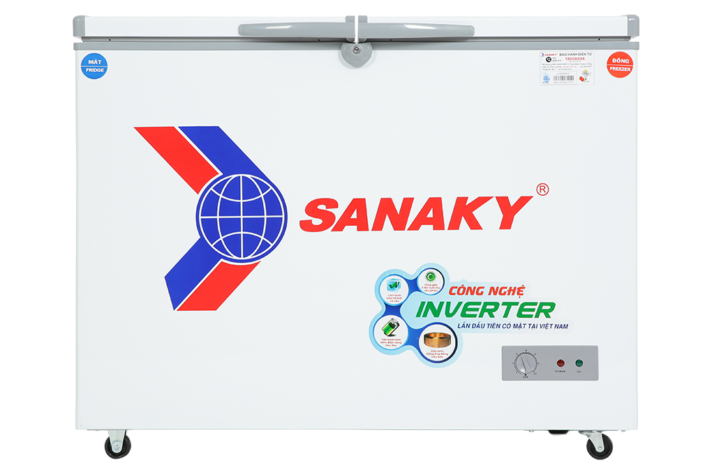 Tủ đông Sanaky Inverter 220 lít VH-2899W3 Màu Trắng