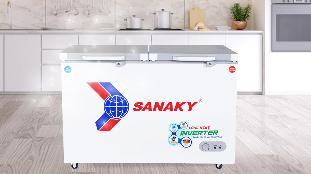 Tủ Đông Sanaky Inverter 260 lít VH-3699W4K - Tổng quan thiết kế