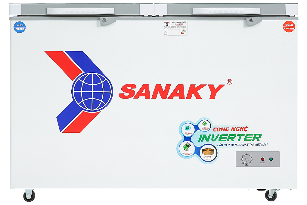 Tủ đông Sanaky Inverter 260 lít VH-3699W4K Màu Trắng