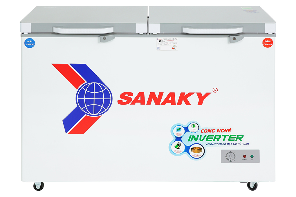 Tủ đông Sanaky Inverter 260 lít VH-3699W4K Màu Trắng