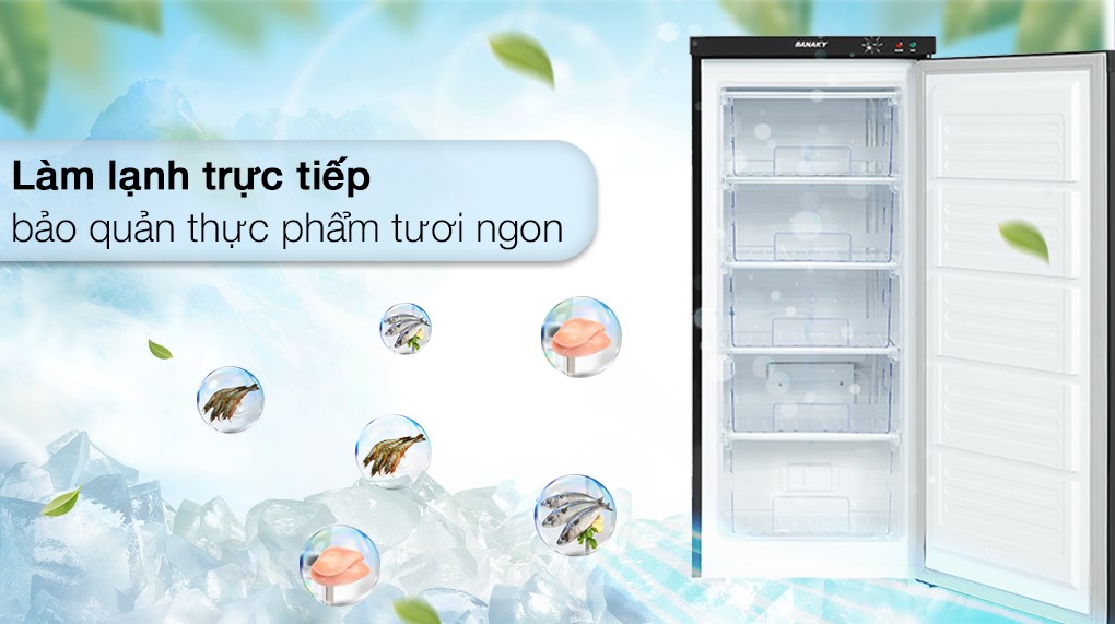 Tủ đông Sanaky Inverter 150 lít TD.VH180VD3