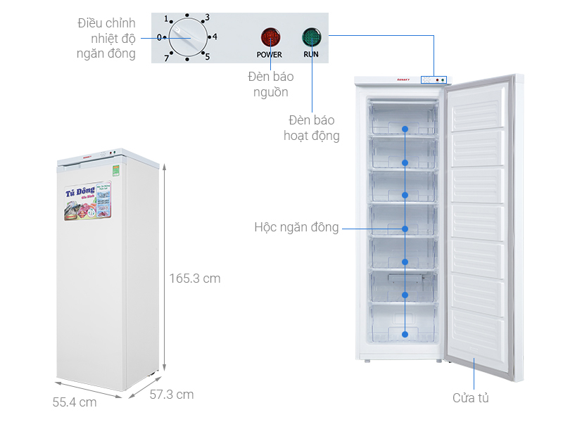 Tủ đông Sanaky 213 lít TD.VH230VD