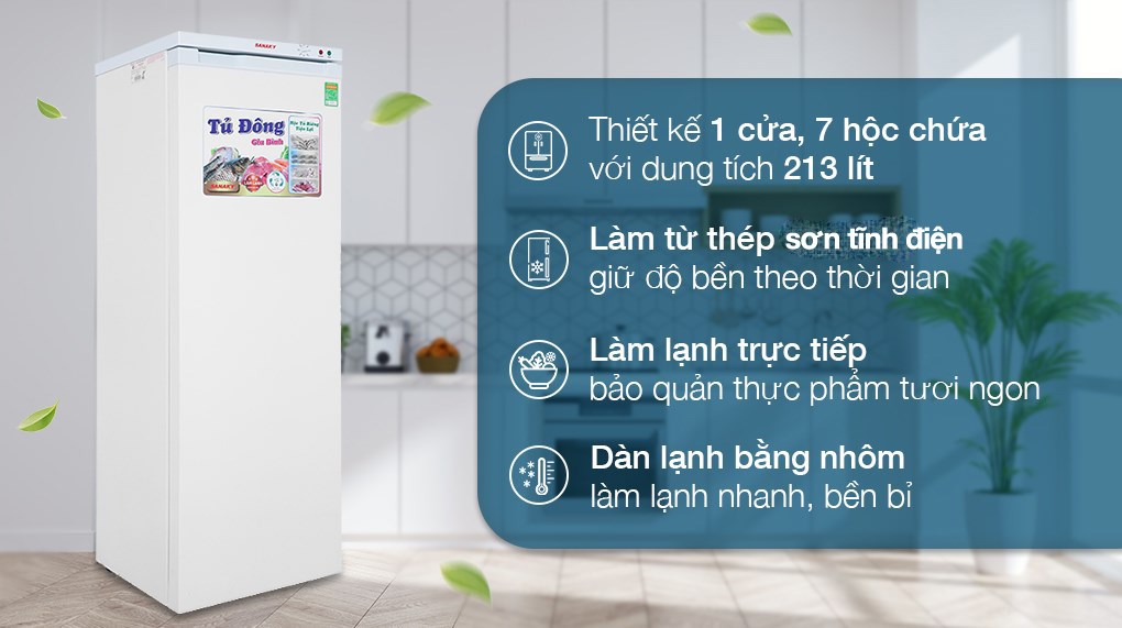Tủ đông Sanaky 213 lít TD.VH230VD
