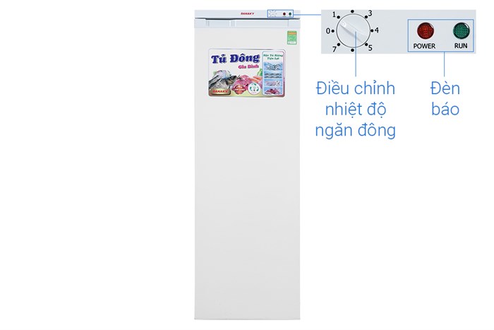 Tủ đông Sanaky 213 lít TD.VH230VD Màu Trắng