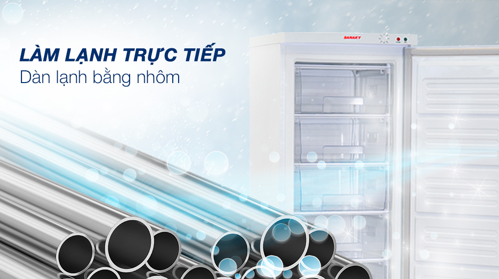 Tủ đông Sanaky 213 lít TD.VH230VD - Làm lạnh trực tiếp