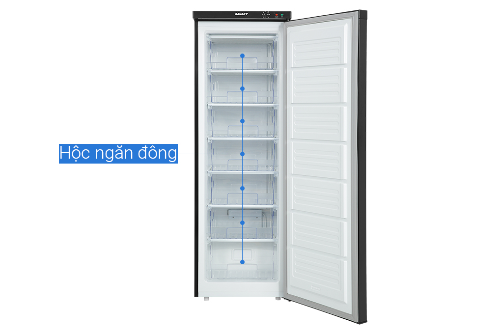 Tủ đông Sanaky Inverter 213 lít TD.VH230VD3 Màu Đen