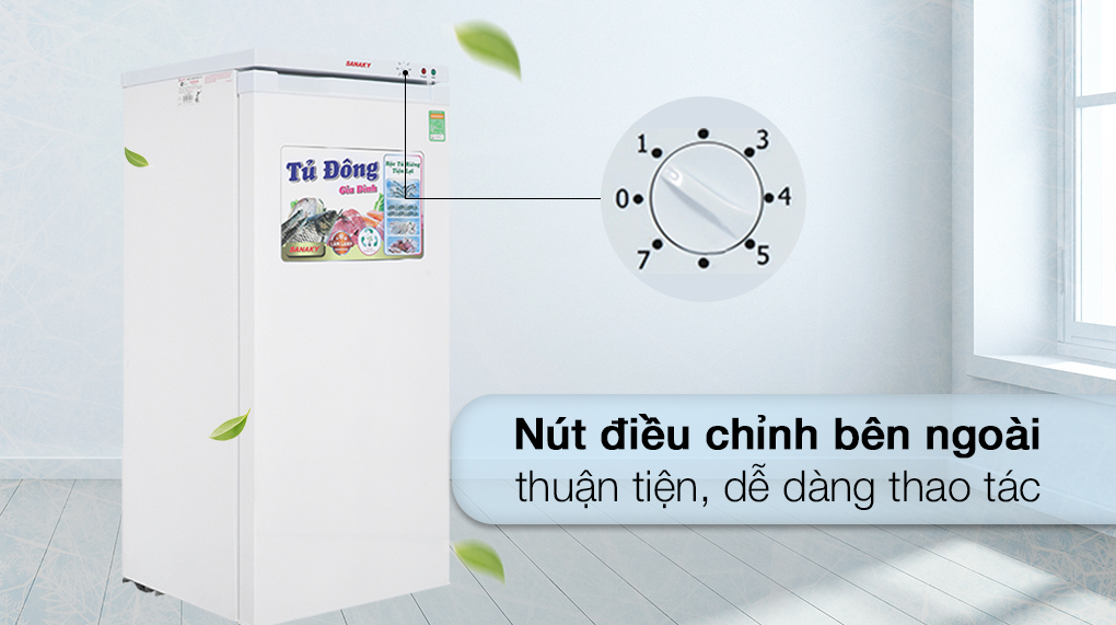 Tủ đông Sanaky 150 lít TD.VH180VD - Tiện ích