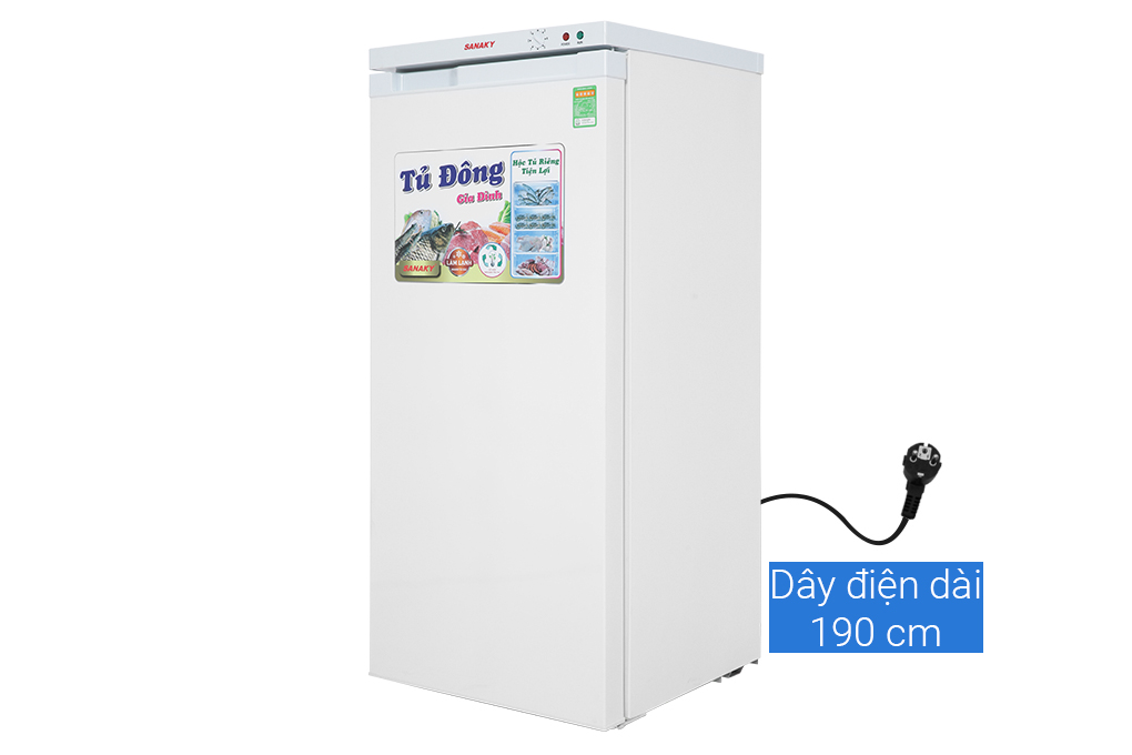Tủ đông Sanaky 150 lít TD.VH180VD Màu Trắng