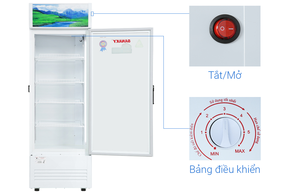 Tủ mát Sanaky 300 lít VH-3089K - 7