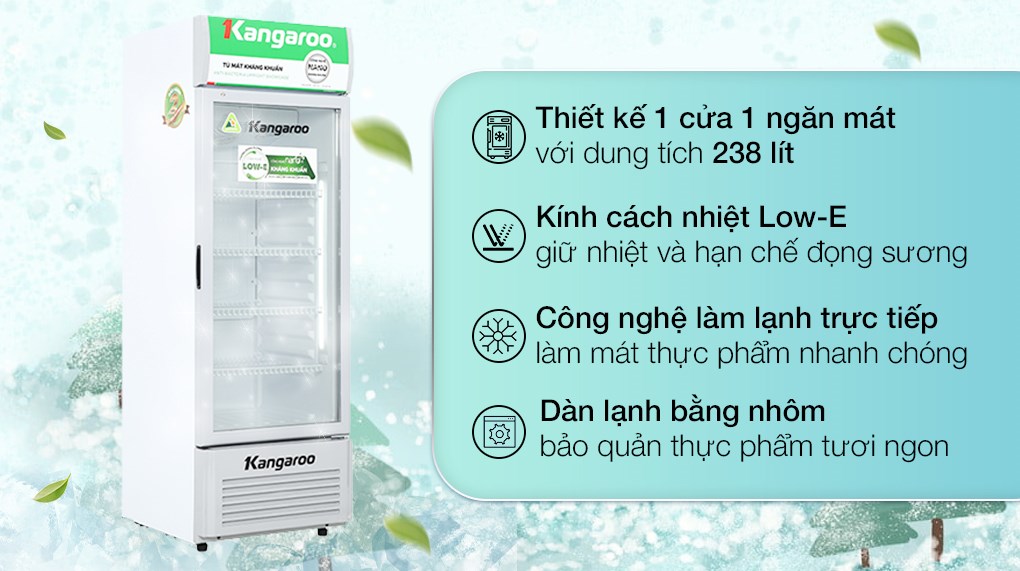 Tủ mát Kangaroo 238 lít KG298AT