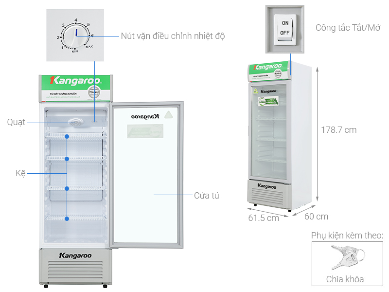 Tủ mát Kangaroo 288 lít KG359AT