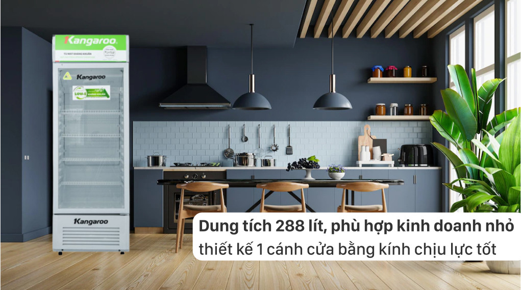 Tủ mát Kangaroo 288 lít KG359AT - Tổng quan thiết kế