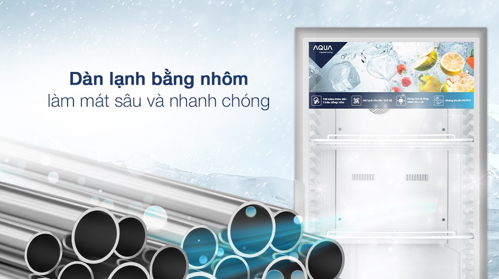 Tủ mát Aqua 280 Lít AQS-AF400N