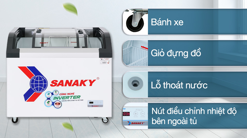Tủ Đông Sanaky Inverter 280 lít VH-3899K3B - Tiện ích