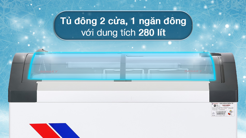 Tủ Đông Sanaky 280 lít VH-3899KB - Tổng quan thiết kế